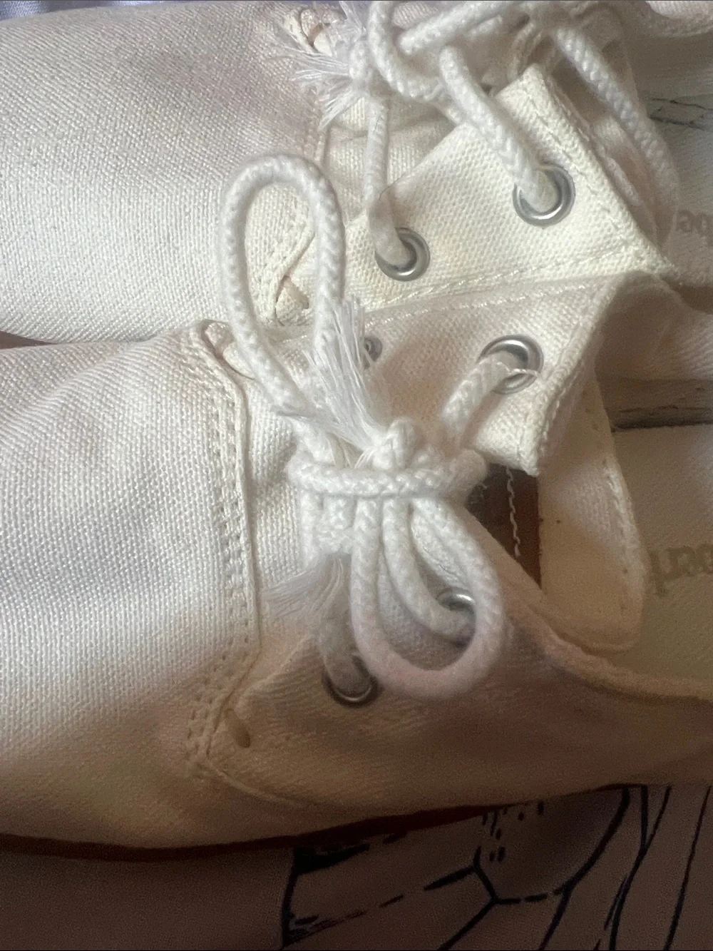 Timberland Men’s Cream Canvas Boat Shoes